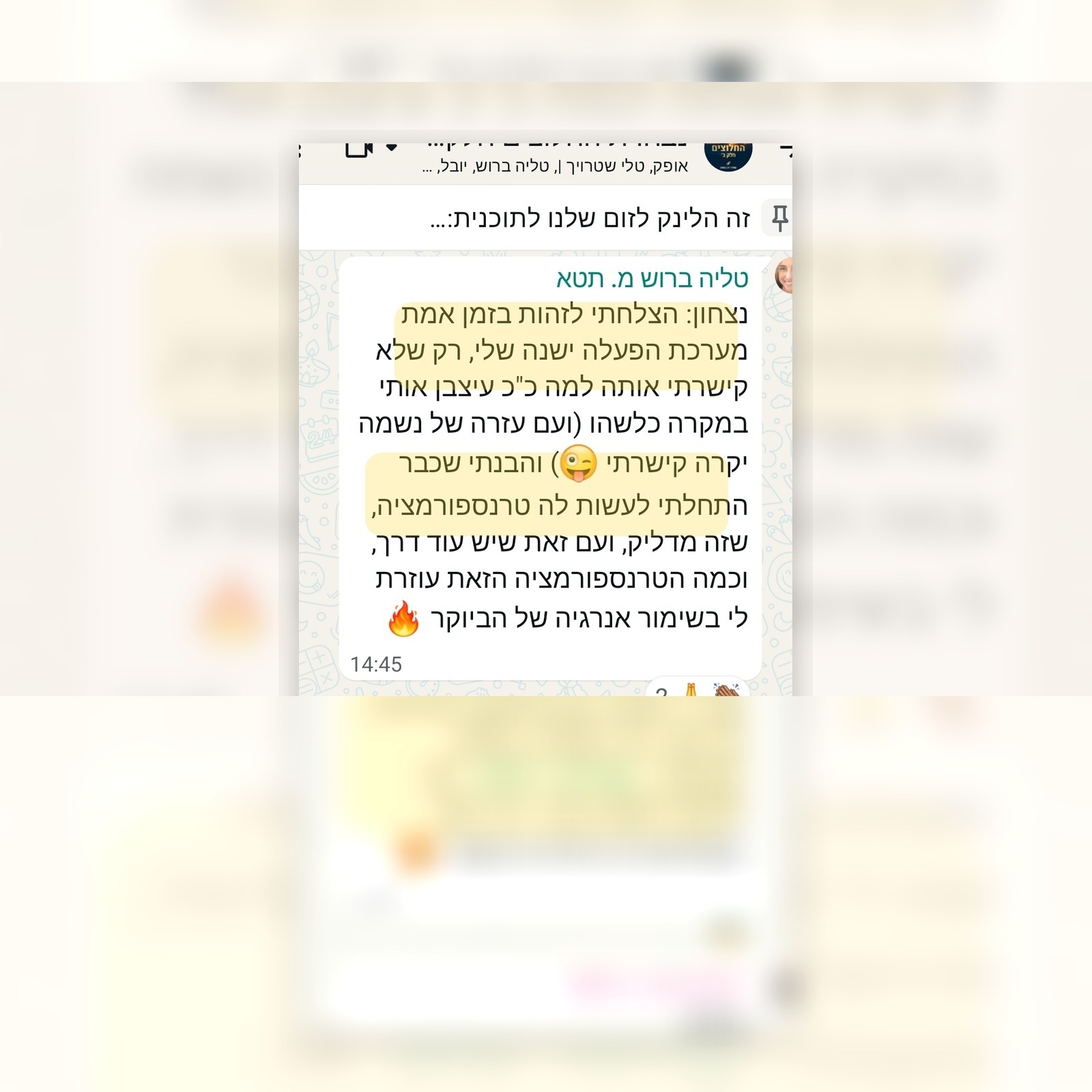 עדות מקורס תטא הילינג עם לי-אור יצחקי